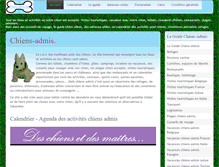Tablet Screenshot of chien-admis.be